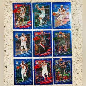 NBA 9 CARD LOT BLUE VELOCITY PRIZM CARDS BRADLEY BEAL LONNIE WALKER STEVE ADAMS